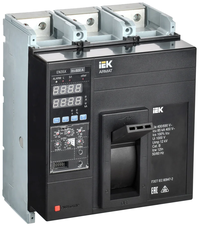 ARMAT Авт. выкл. лит. корпус 3P N 85кА 800А ТМ рег. IEK