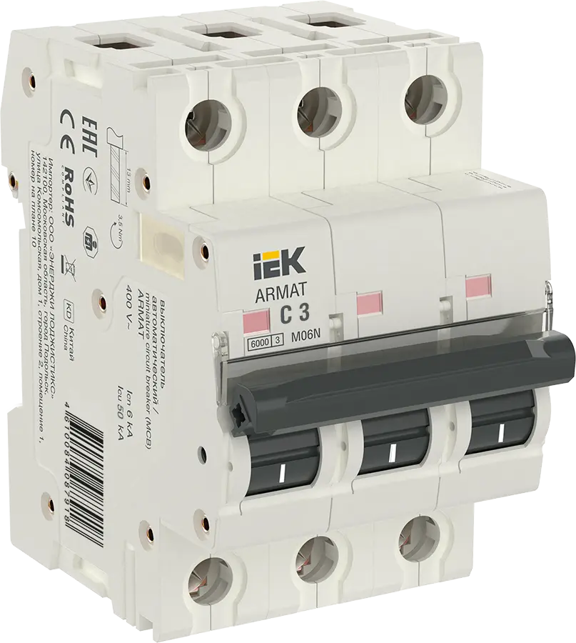 ARMAT Авт. выкл. M06N 3P C 25А IEK купить