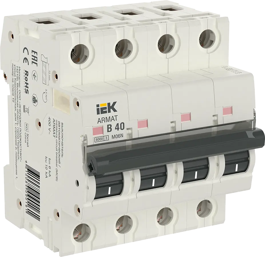 ARMAT Авт. выкл. M06N 4P В 13А IEK купить