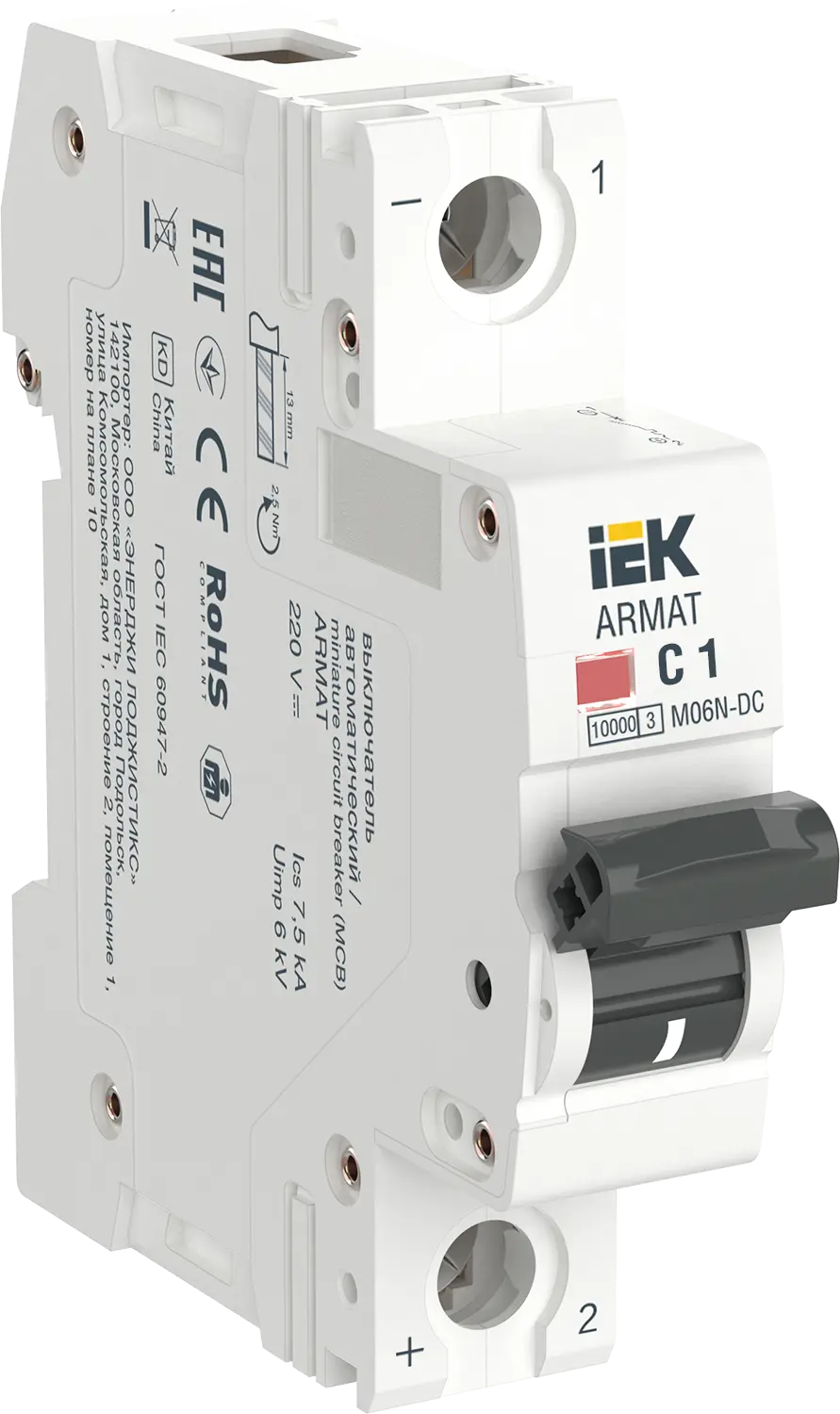 ARMAT Авт. выкл. M06N-DC 1P C 0,5А IEK купить