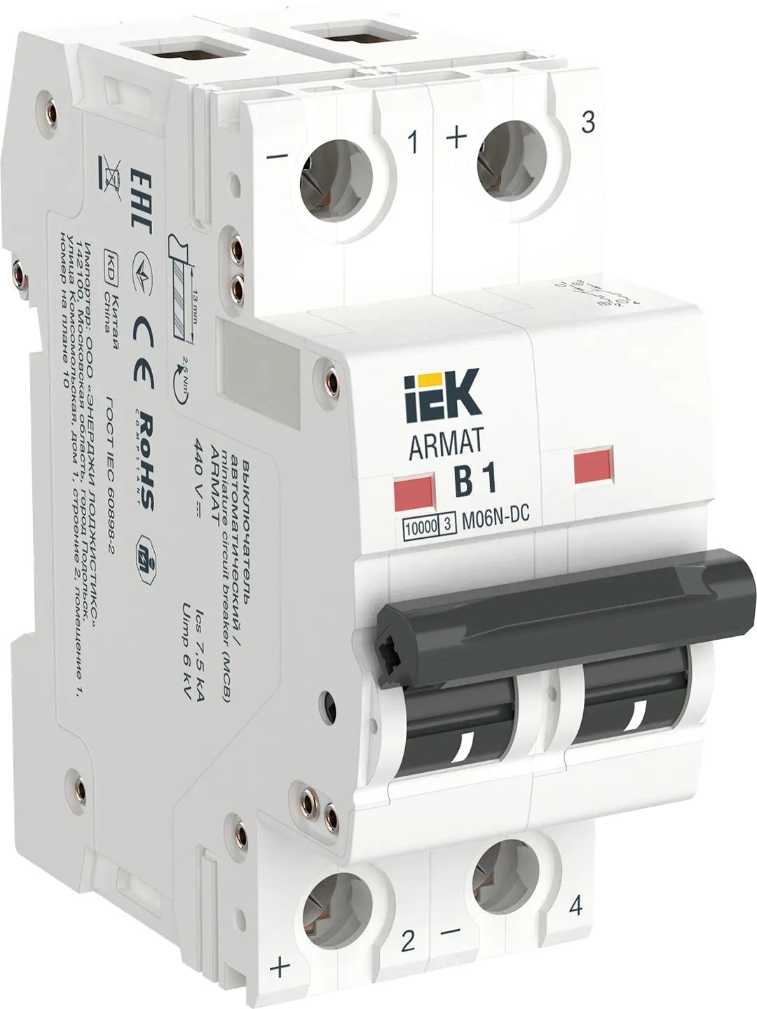 ARMAT Авт. выкл. M06N-DC 2P B 13А IEK купить
