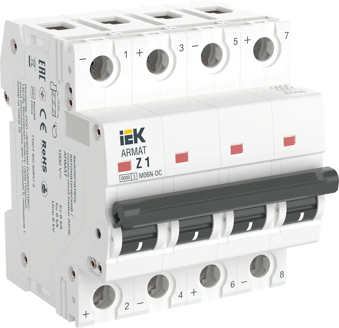 ARMAT Авт. выкл. M06N-DC 4P Z 13А IEK купить