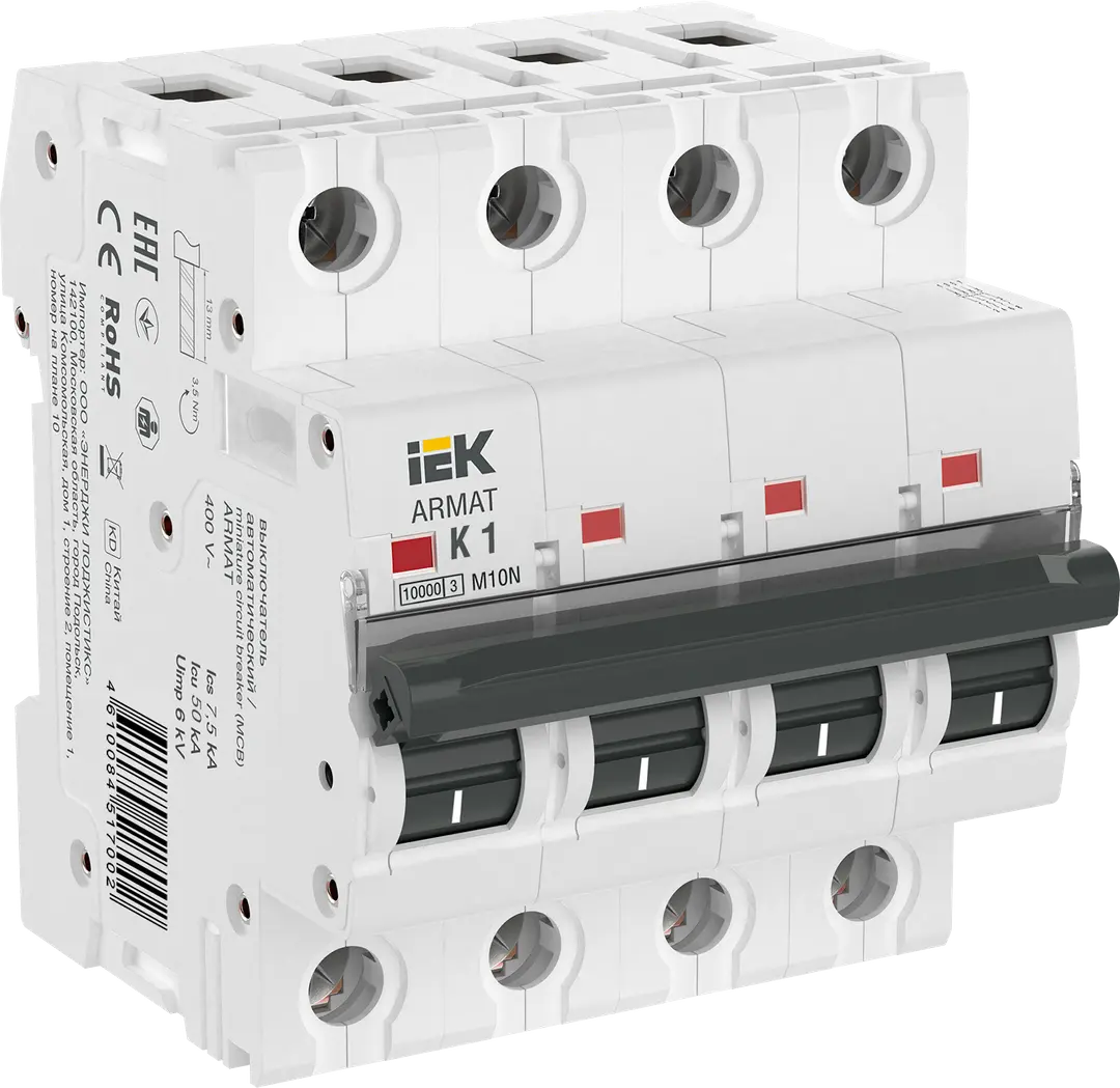 ARMAT Авт. выкл. M10N 4P K 20А IEK купить