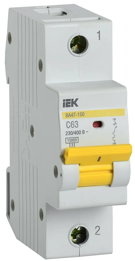 Авт. выкл. ВА47-150 1Р 100А 15кА х-ка C IEK MVA50-1-100-C