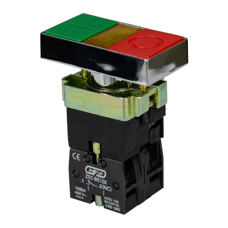 Кнопка XB2-BW8365 d22мм "I-0" с подсветкой прямоугольная неон 230В 1НО+1НЗ ЭНЕРГИЯ купить