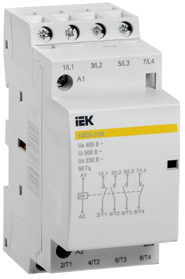 Контактор модульный КМ20-22М AC IEK
