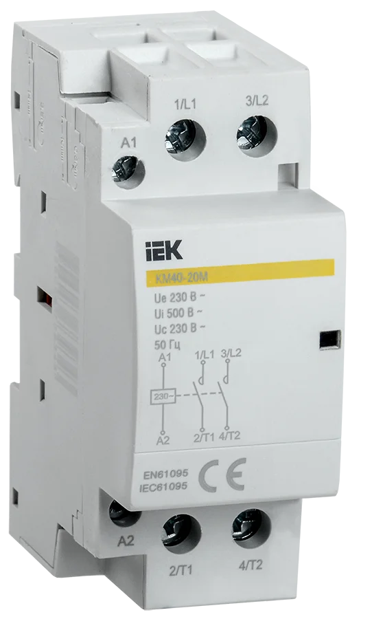 Контактор модульный КМ40-20М AC IEK