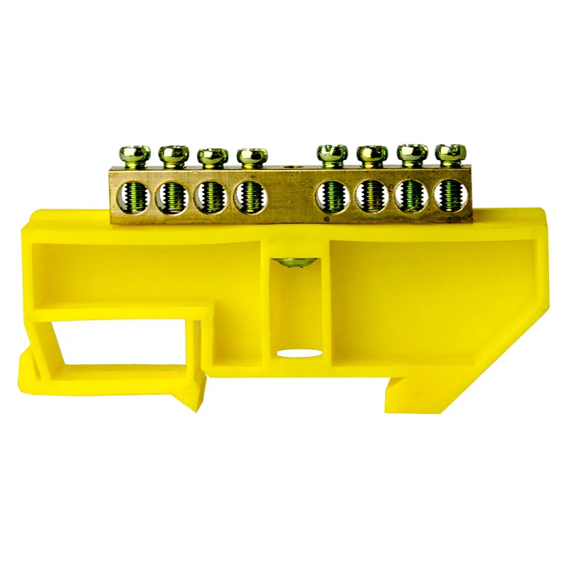 Шина нулевая TS-0609C 6х9 8 отв. на DIN-изоляторе желтый ЭНЕРГИЯ купить