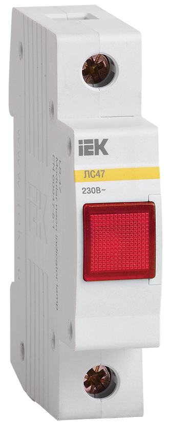 Сигнальная лампа ЛС-47 красная (неон) IEK