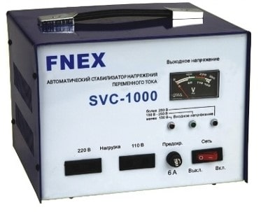 Стабилизатор напряжения однофазный svc-1000